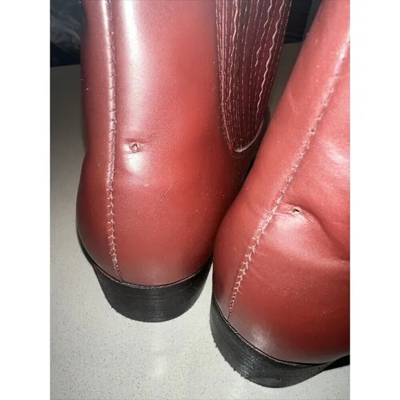 Vintage Palomino Boots Mens Size 9 B Made in Mexico Slip on Ankle Leather Rare