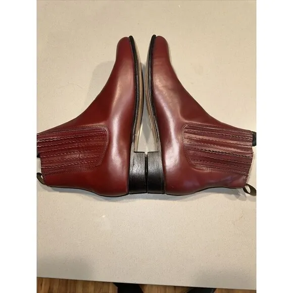 Vintage Palomino Boots Mens Size 9 B Made in Mexico Slip on Ankle Leather Rare