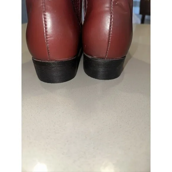 Vintage Palomino Boots Mens Size 9 B Made in Mexico Slip on Ankle Leather Rare