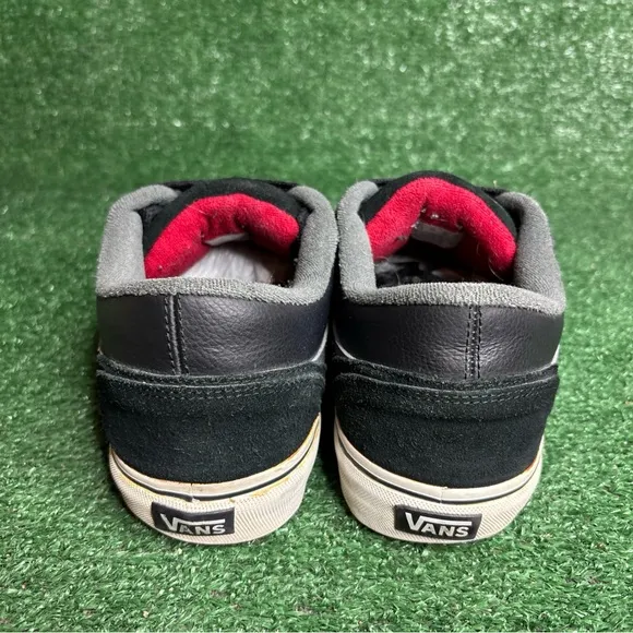 Vintage Vans Low Top Fat Tongue Skateboard Shoes Black Mens Size 12