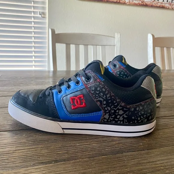 Vintage Y2K DC Men’s Pure Travis (PT) Pastrana Shoes Sz 10 Blue Black Squirrel