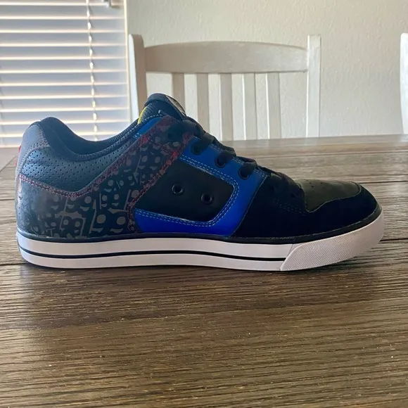 Vintage Y2K DC Men’s Pure Travis (PT) Pastrana Shoes Sz 10 Blue Black Squirrel