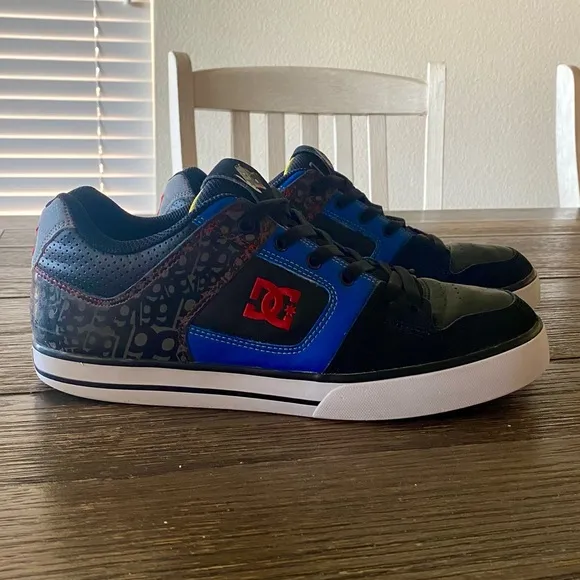 Vintage Y2K DC Men’s Pure Travis (PT) Pastrana Shoes Sz 10 Blue Black Squirrel