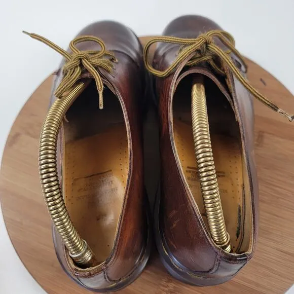 Vtg 90s Doc Martens Oxford Shoes Brown Leather England Leather Men's UK 9 US 10