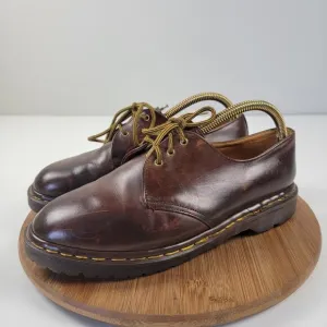 Vtg 90s Doc Martens Oxford Shoes Brown Leather England Leather Men's UK 9 US 10
