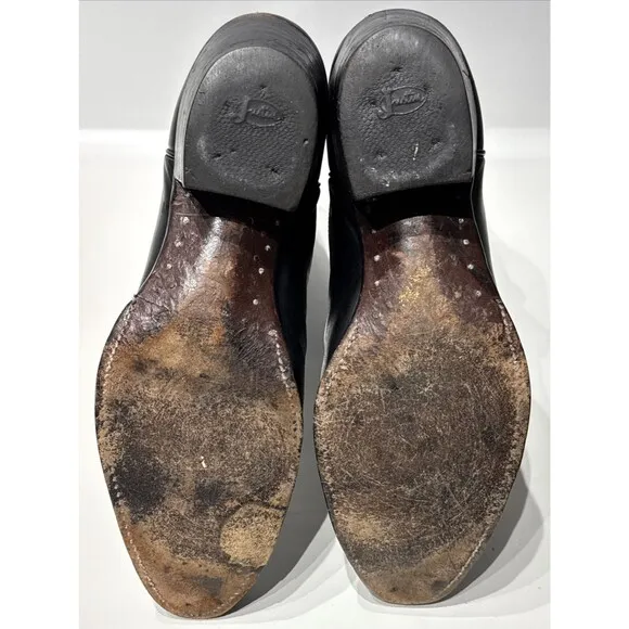 VTG Justin 12&quot; Black Western Boots 1777 Men Size 12B Narrow (*See Description*)