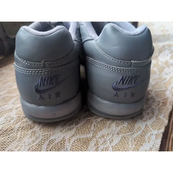 VTG Nike Air Classic Dad Shoes UniqueDeep Gray Purple Logo Sneakers sz 10 Nice!!
