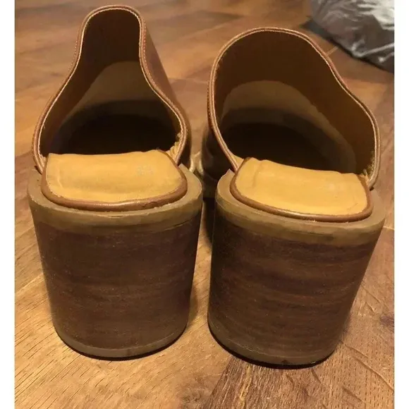 VTG White Mountain Womens 7.5 Slip On Mules Clogs Retro Shoes