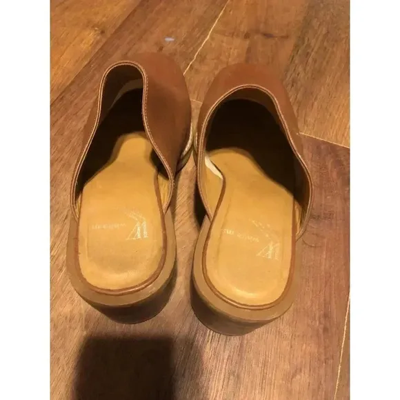 VTG White Mountain Womens 7.5 Slip On Mules Clogs Retro Shoes