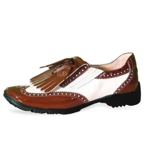 Walter Genuin - Chloe golf shoes made in Italy brown and white sz 6