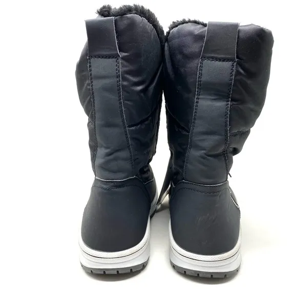 Wanderlust Hanna Black Warm Lined Winter Boots WIDE