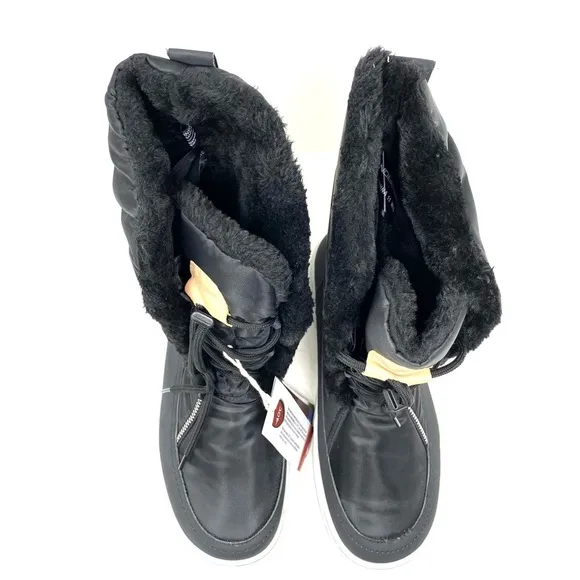 Wanderlust Hanna Black Warm Lined Winter Boots WIDE