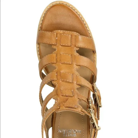 WHITE MOUNTAIN Shoes 'Gemmy' Women's Heel, Natural - 8 M