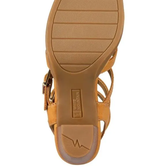 WHITE MOUNTAIN Shoes 'Gemmy' Women's Heel, Natural - 8 M
