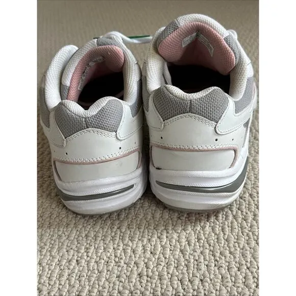 Women’ 12 US 44EU -Vionic 23Walk Classic Sneaker Shoes White Blue Pink Leather
