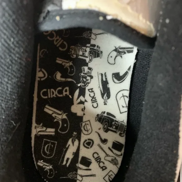Y2K C1RCA black white two tone men’s skateboard shoes vintage 205VLC panda