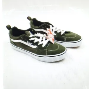 YOUTH'S VANS OFF THE WALL OLIVE GREEN OLD SKOOL SKATEBOARD SHOES - HAML14